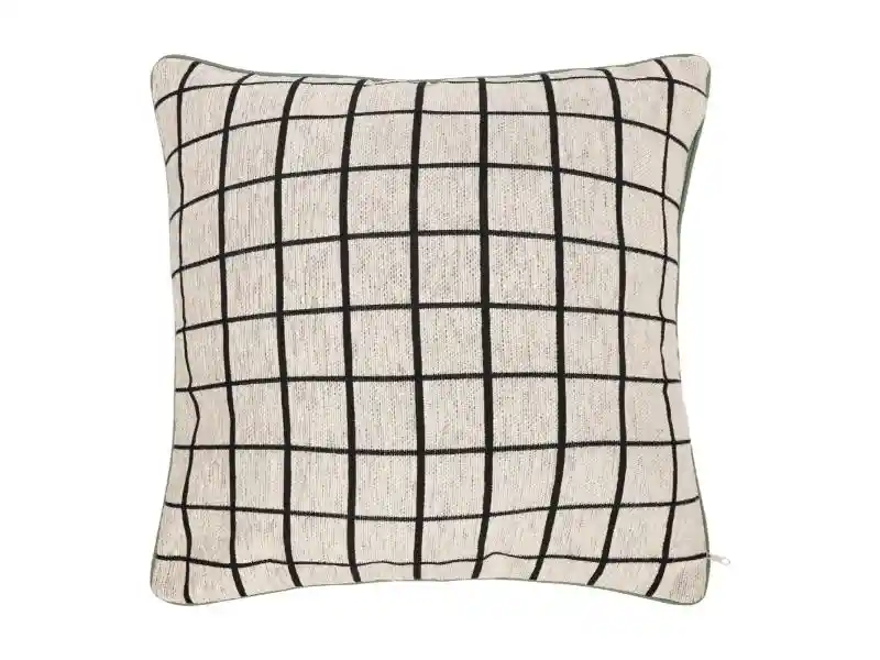 Cojín Jacquard Con Diseño Tejido