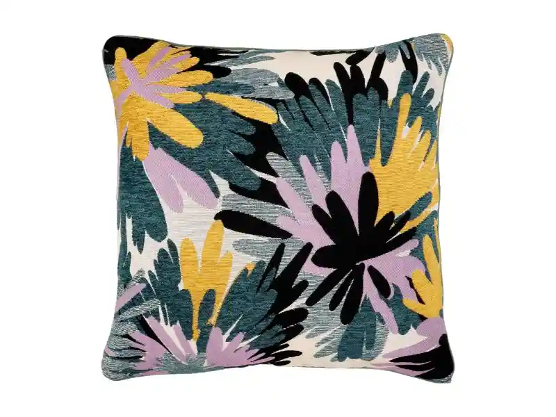 Cojín Jacquard Con Diseño Tejido