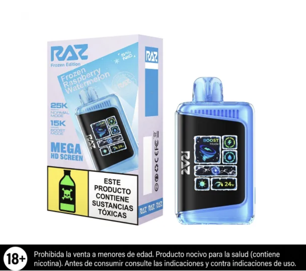 Vape Raz Frozen Raspberry Watermelon 25.000 Puffs - Rappi