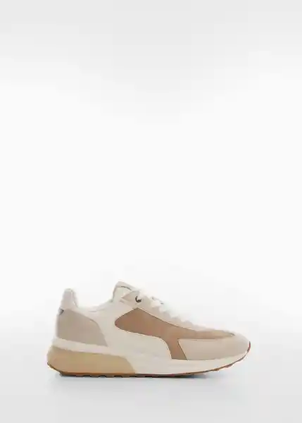 Zapatos Deportiva Rule Beige Talla 46 Hombre Mango