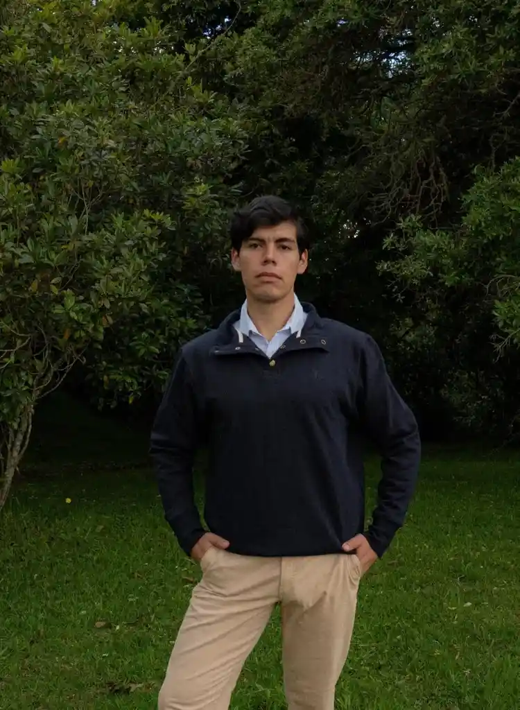 Quarterzip Polo Azul – Juan Becerra M