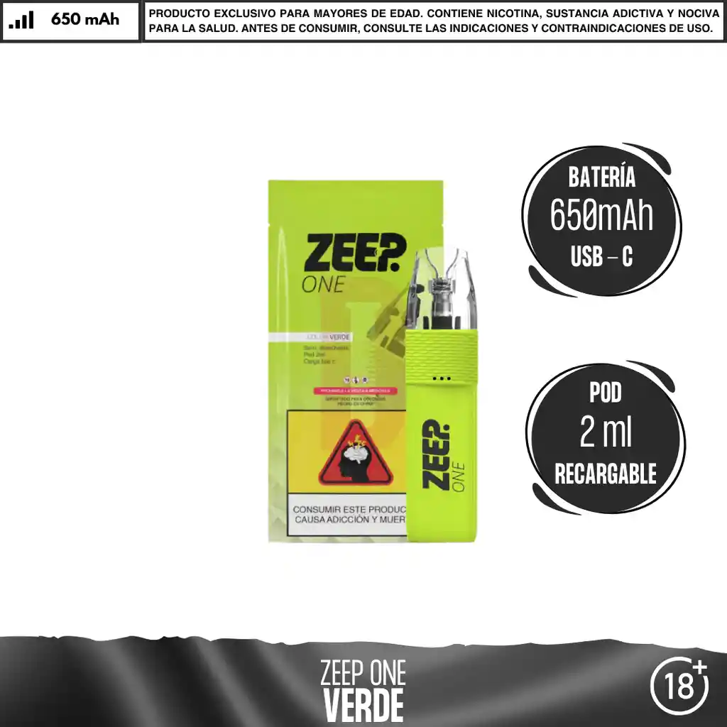 Zeep One - Vaporizador Semidesechable - Verde
