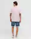 Camiseta Hombre Rosa Talla M 100G001 Rifle