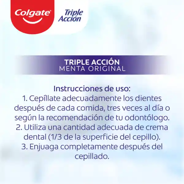 Crema Dental Colgate Triple Accion 125ml x3