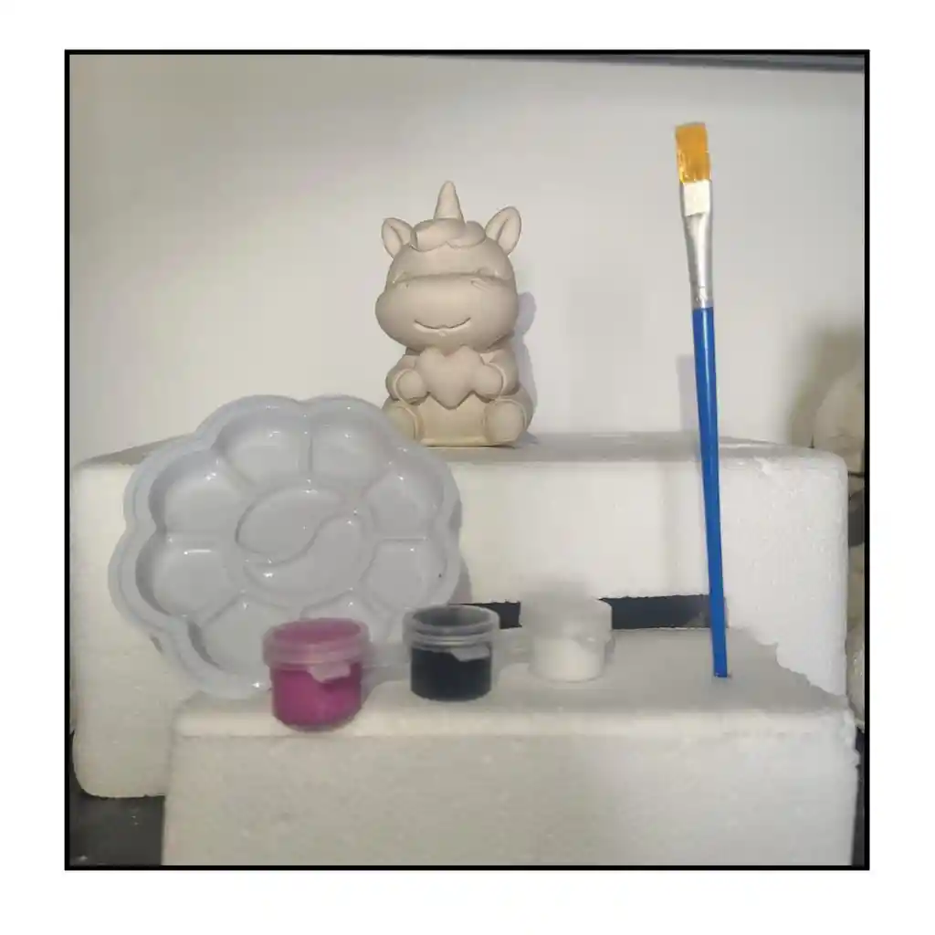 Kit De Pintura Con Pinturas, Pinceles Y Mezclador