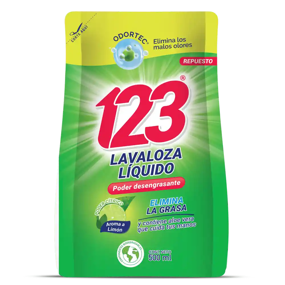 123 Lavaloza Liquido Aroma A Limón