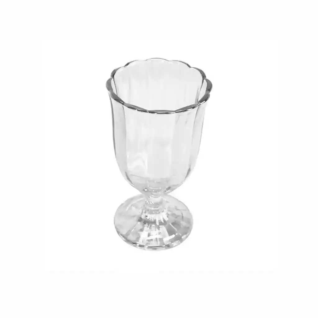 Set X6 Copas Borde Ondulado Oct-dk80457-transparente