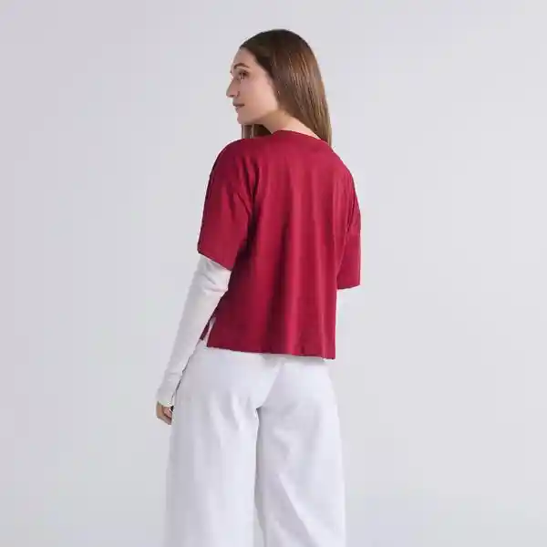 L / Camiseta Latidos - Vinotinto