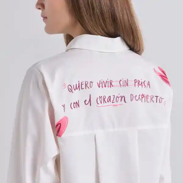 Xl / Camisa Sin Prisa - Marfil