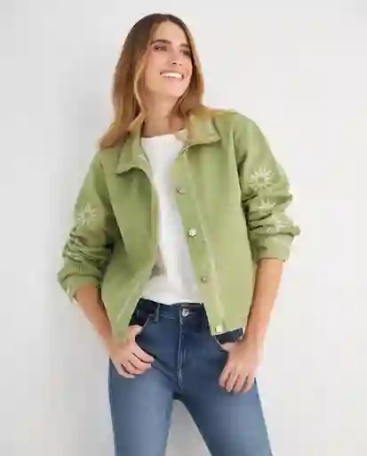 Chaqueta Verde Aceituna Medio Talla L 629F004 Esprit