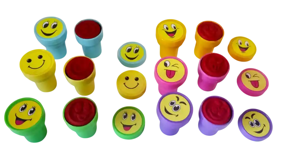 Sellos De Caritas Emojis X 6 Unidades Modelos Surtidos