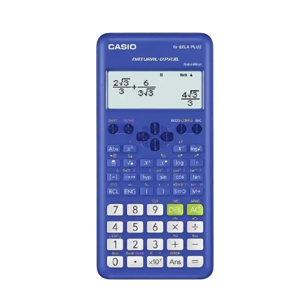 Calculadora Cientifica Casio 252 Funciones Azul Fx-82la Plus