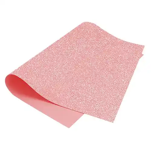 Foamy Pliego Escarchado Rosado