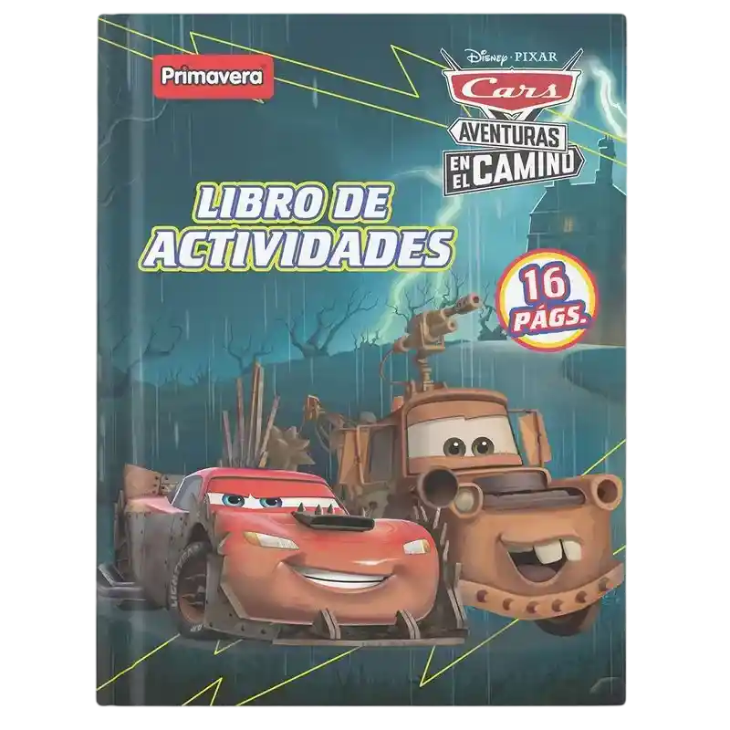 Libro De Actividades Cars 16 Pags Aventuras En El Camino
