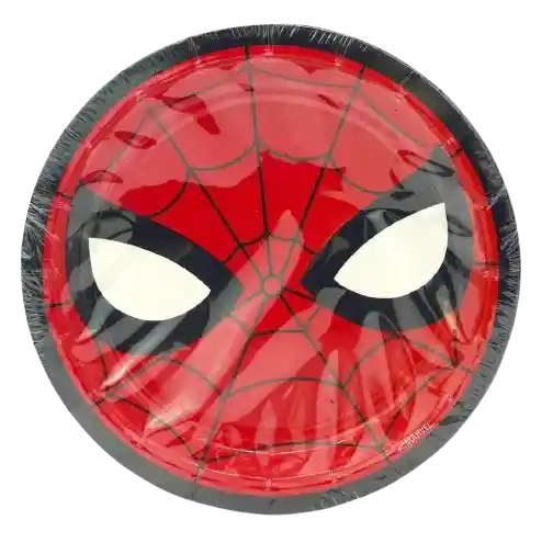 Plato Desechable Spiderman X 10 Und