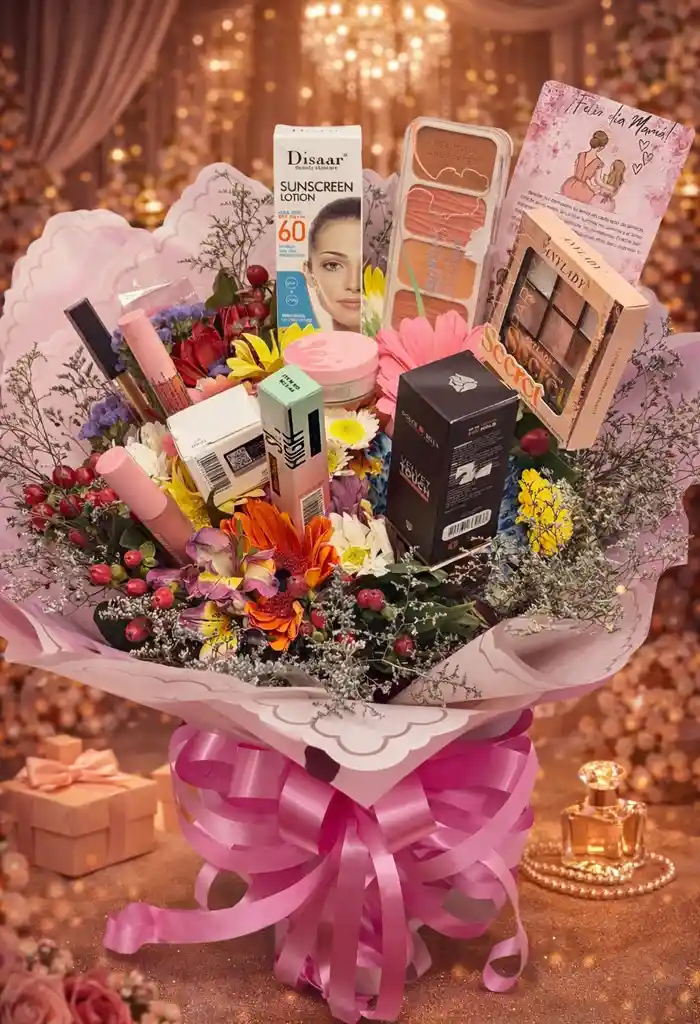 Bouquet De Flores Surt Y Maquillaje Mult Color