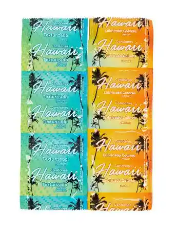 Condones Hawaii Texturizado X 3 Unidades