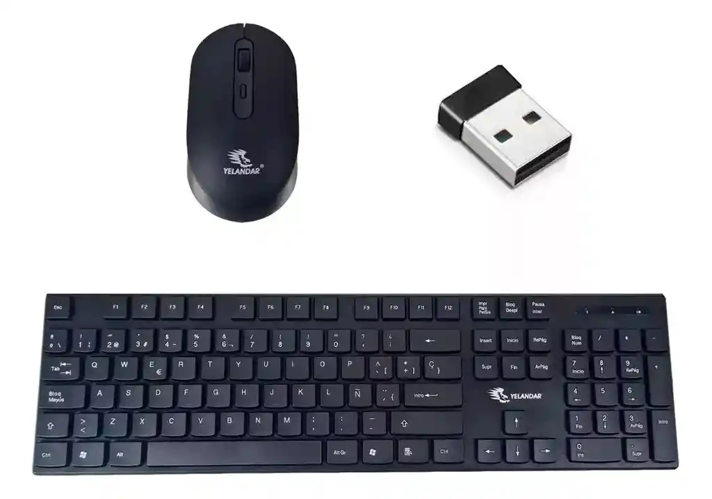 Teclado + Mouse Inhalambrico Para Pc