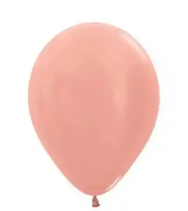 Globo Bomba Biodegradable R9 Oro Rosa Satin X 10