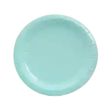 Plato Grande De Carton Ecologico X 10 Unidades Aguamarina