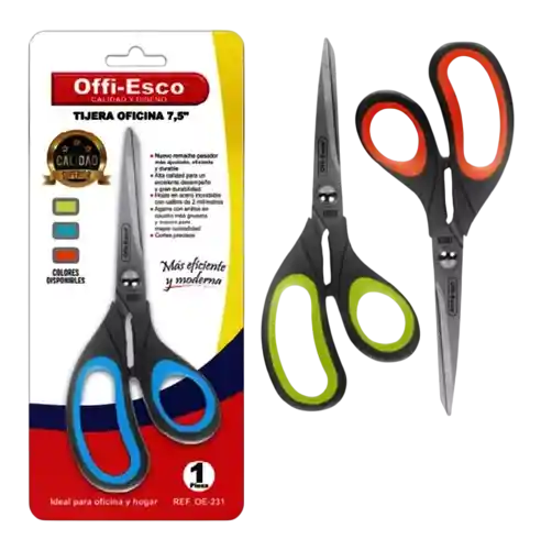 Tijeras De Oficina 7,5 Offi Esco Oe-231