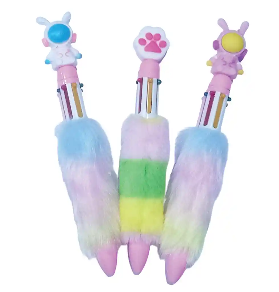 Esfero Boligrafo 6 Minas De Diferentes Colores