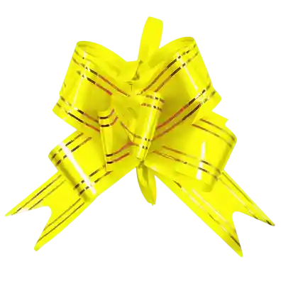 Moño Lazo Para Regalos Amarillo