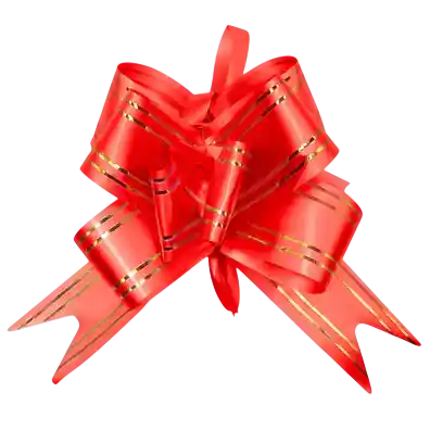Moño Lazo Para Regalos Rojo