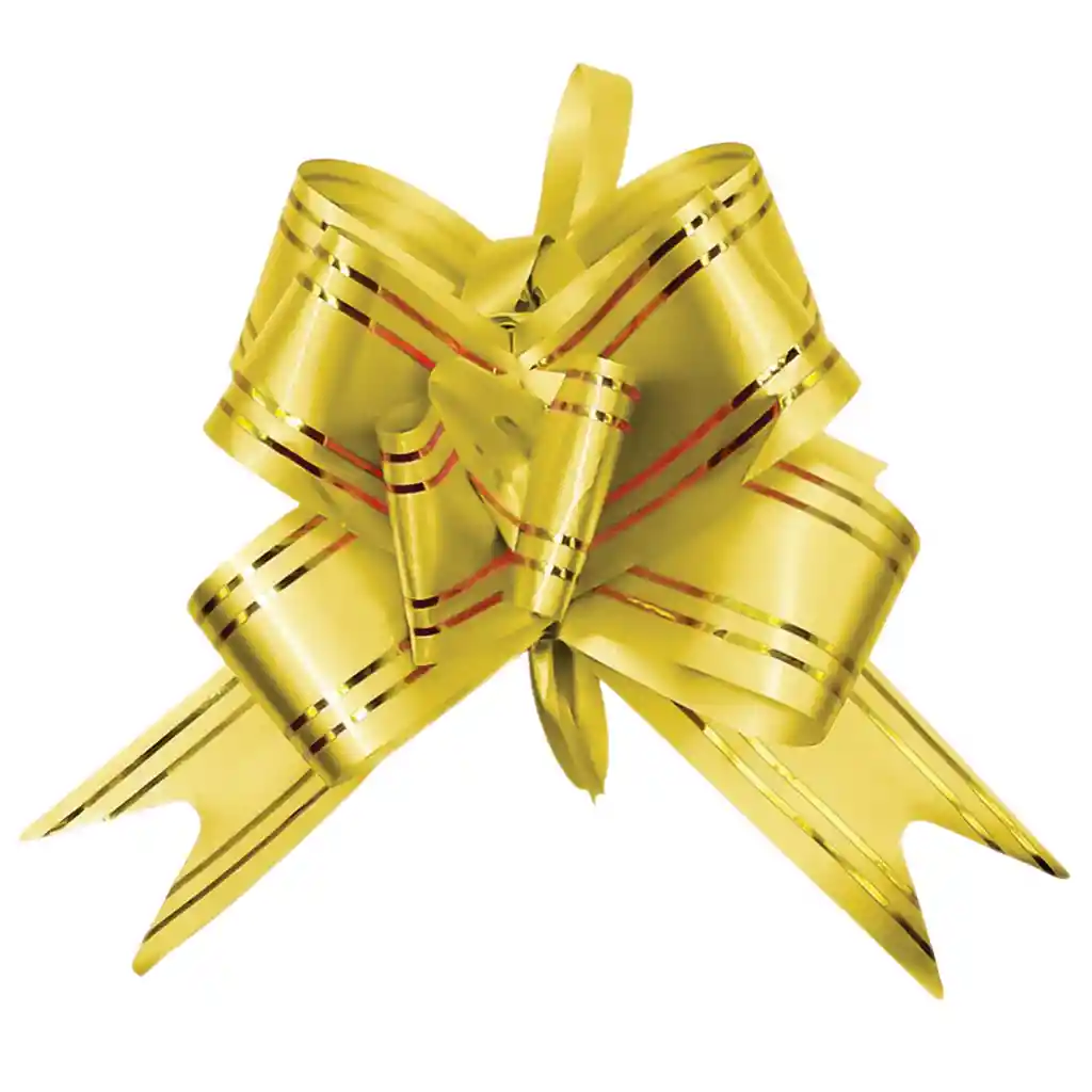 Moño Lazo Para Regalos Dorado