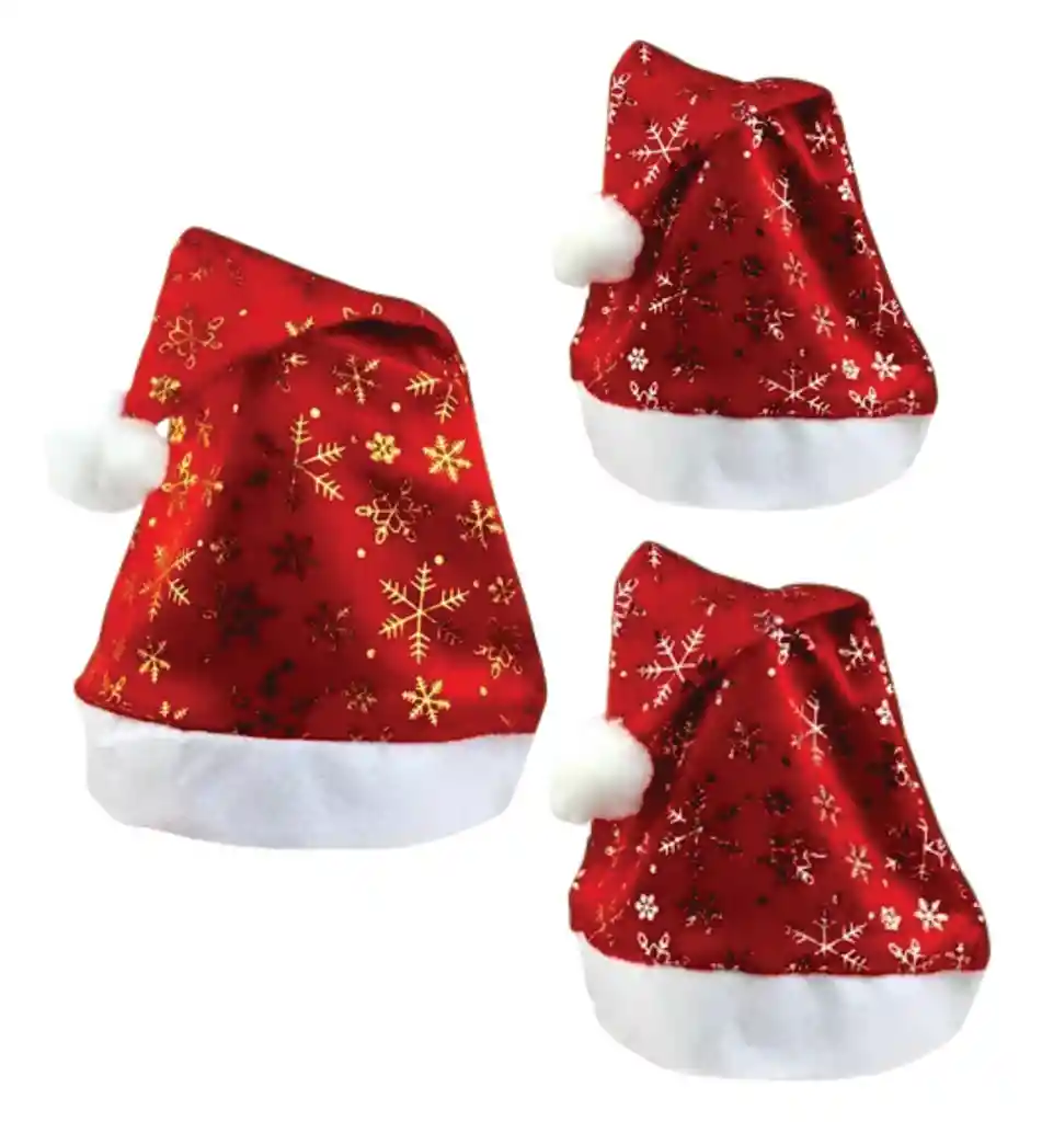 Navidad Set De Gorros De Navidad X 3 Und