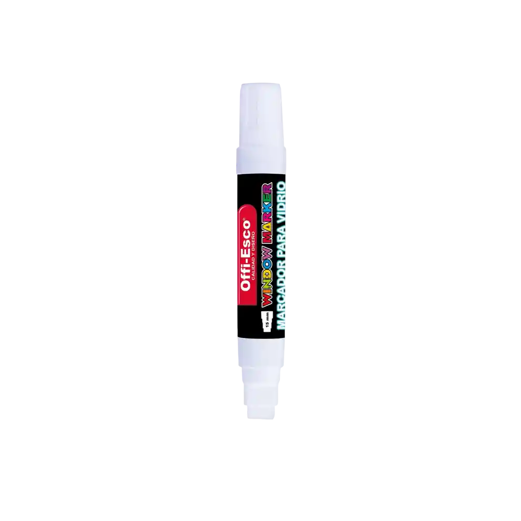Marcador Grueso Recargable Blanco Para Vidrio Oe-550