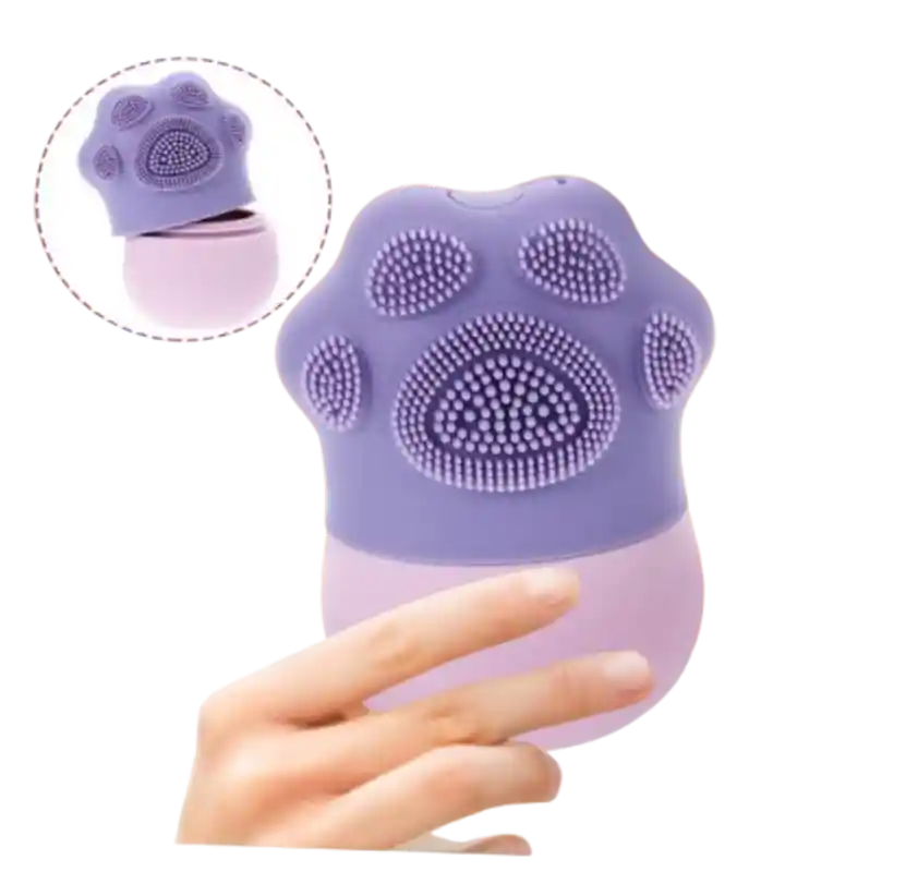 Masajeador Facial Hielo Terapia Silicona Relajar Piel Gato