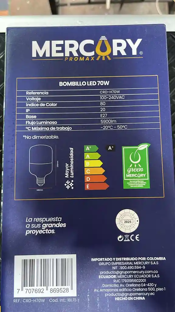 Bombillo Led 70w - Rappi