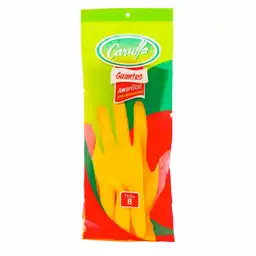 Carulla Guantes Amarillos de Uso Domestico Talla 8