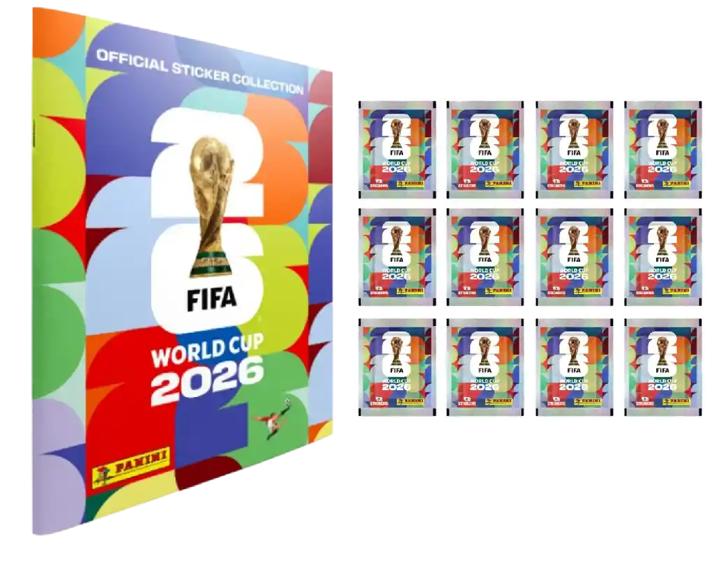Album Pasta Blanda Mundial 2026 Panini +12 Sobres