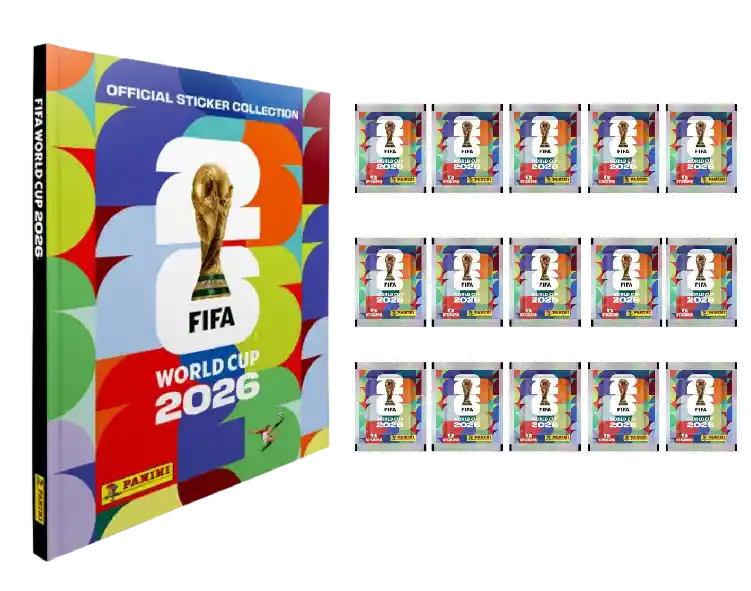 Album Pasta Dura Mundial 2026 Panini +15 Sobres