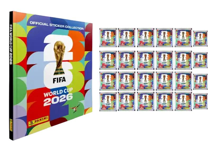 Album Pasta Dura Mundial 2026 Panini +24 Sobres