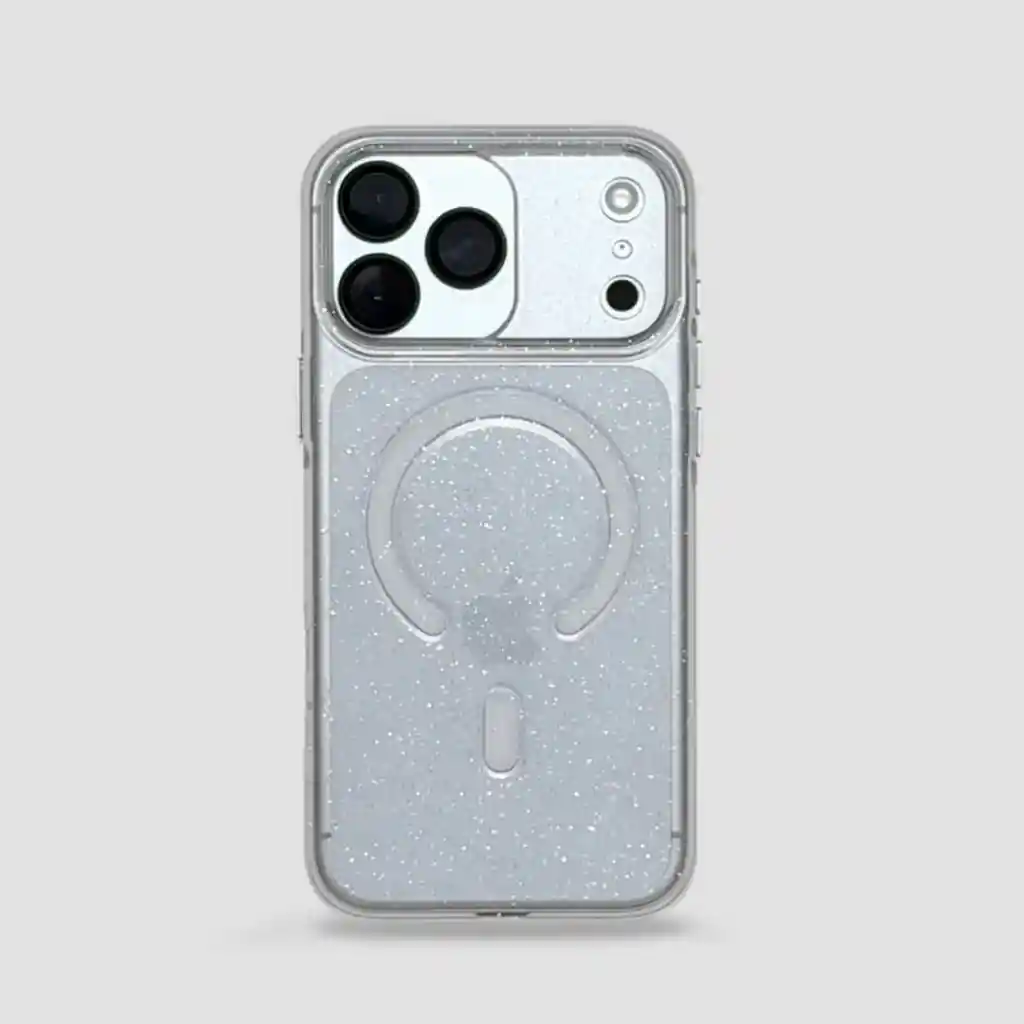 Estuche Clear Gliter Iphone 17