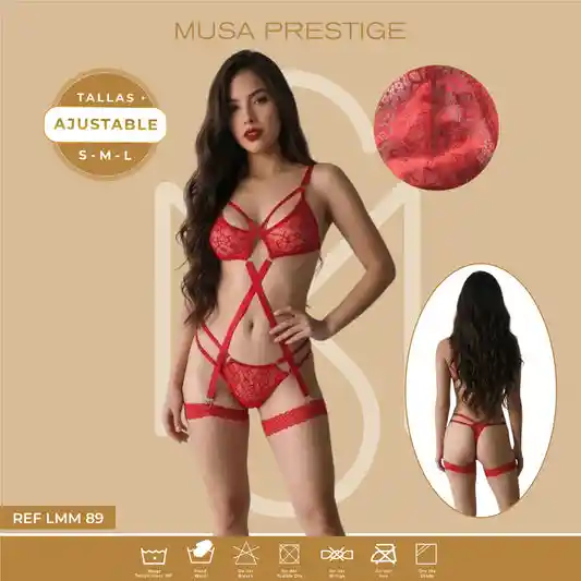 Lenceria Musa Lmm89 Rojo