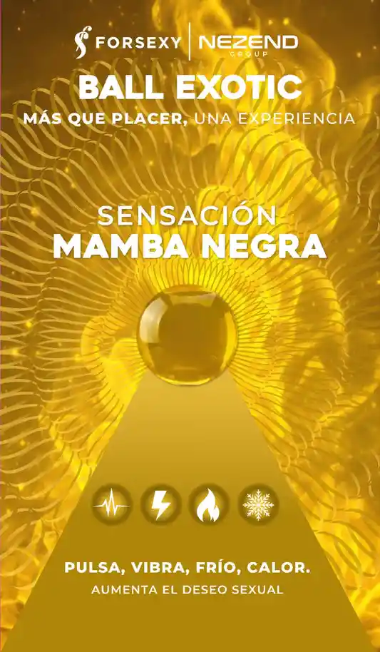 Boll Exotic Forsexy Mamba Negra X Dos Unidades