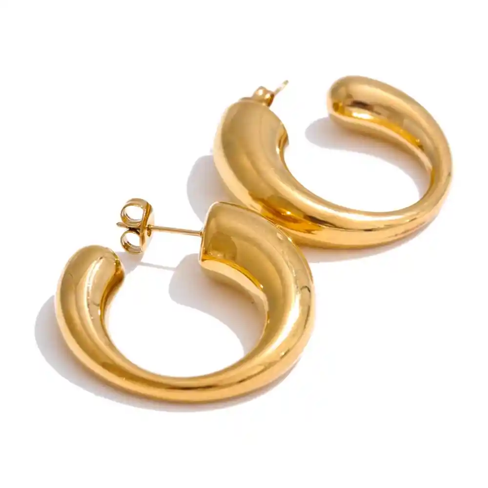 More Aretes Wave Gold