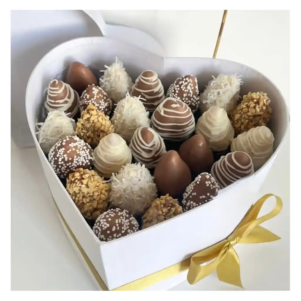 Caja Amor De Mamá X25 Fresas