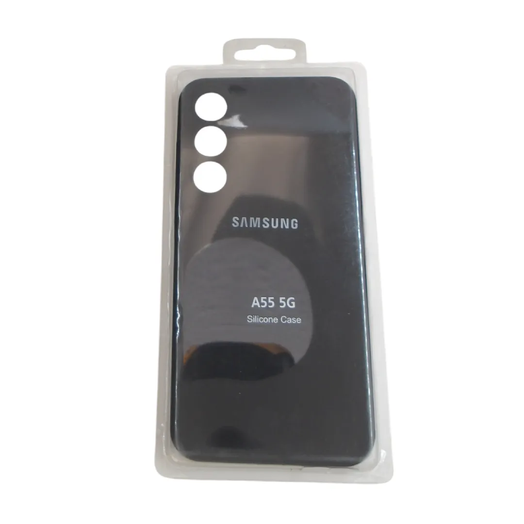 Forro Silicone Case Samsung A55 5G Negro