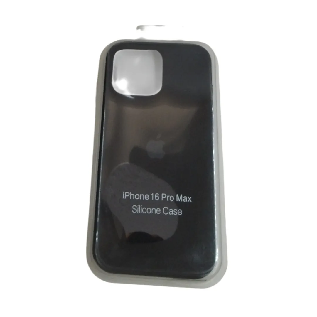 Forro Silicone Case Iphone 16 Pro Max Negro