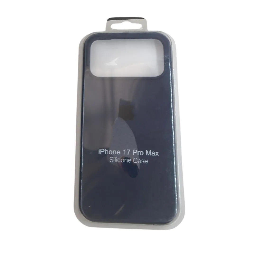 Forro Silicone Case Iphone 17 Pro Max Azul Oscuro