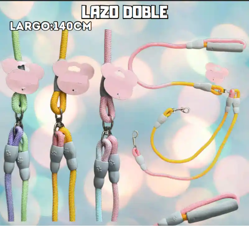 Lazo Doble Colores Pastel