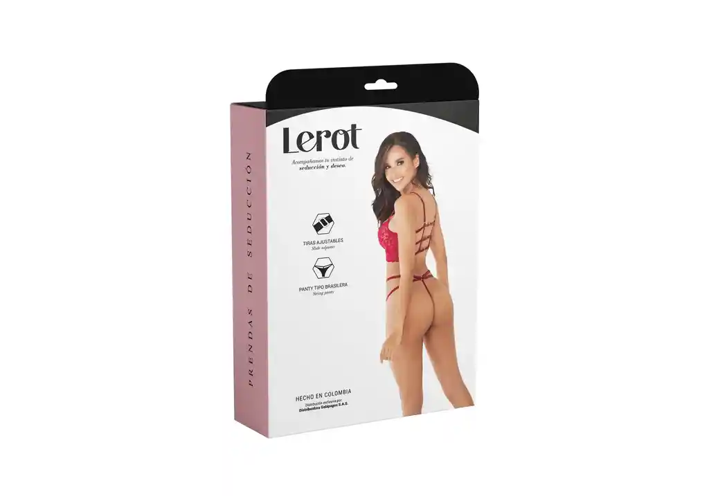 Conjunto Lenceria Ivy Lerot Vinotinto