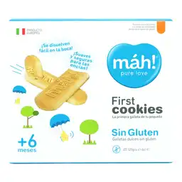 Máh! Galletas Infantiles First sin Gluten + 6 Meses