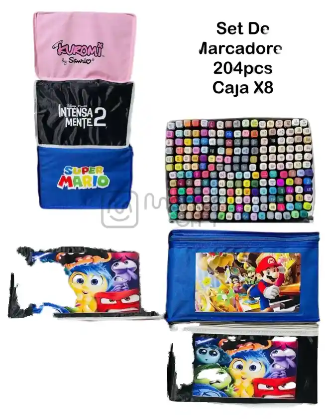 Set Marcadores 208 Piezas