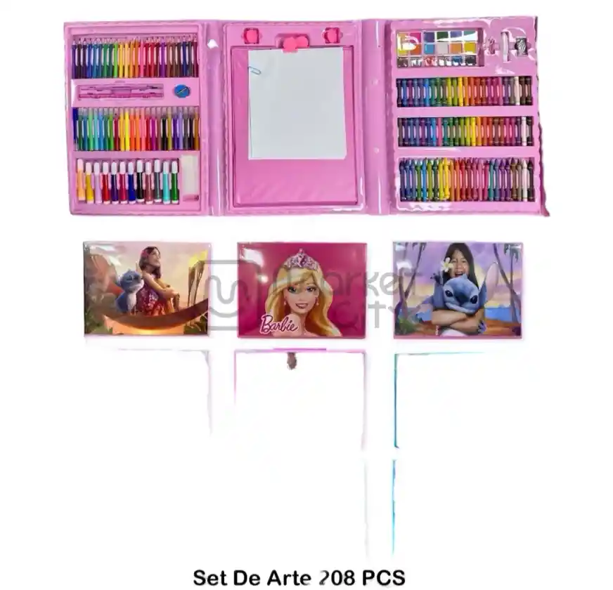 Set Arte Plástico 208 Pcs